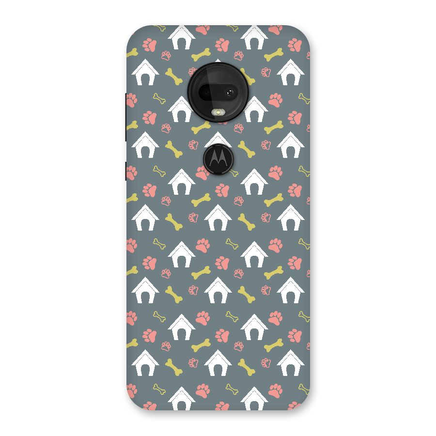 Dog Pattern Back Case for Moto G7