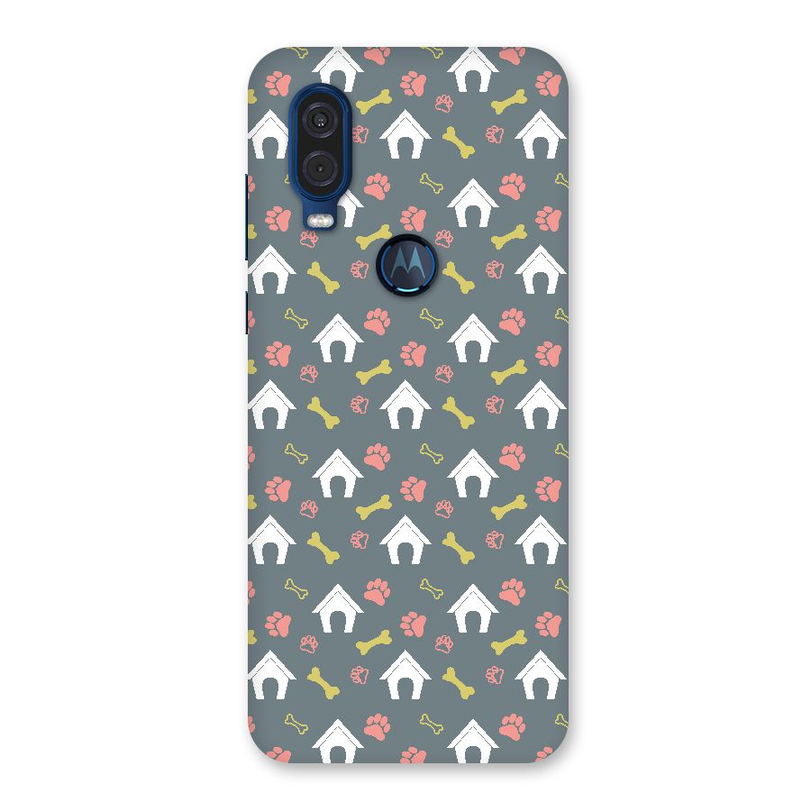 Dog Pattern Back Case for Motorola One Vision