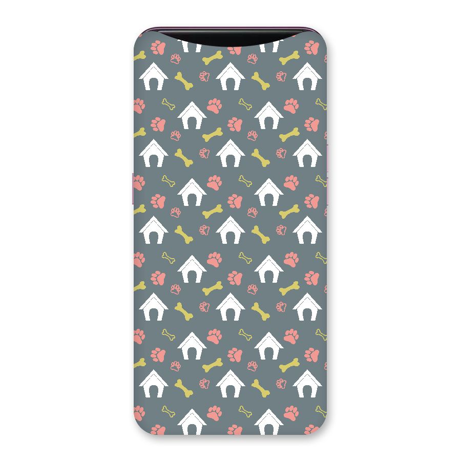 Dog Pattern Back Case for Oppo Find X