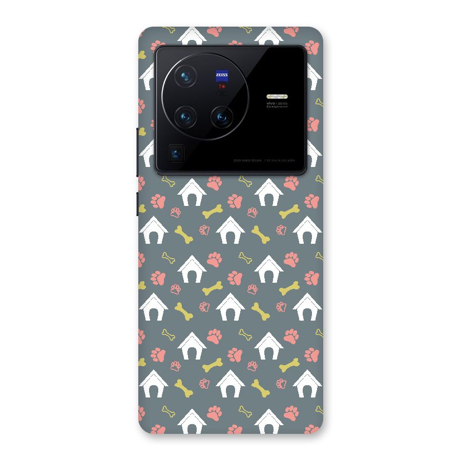 Dog Pattern Back Case for Vivo X80 Pro