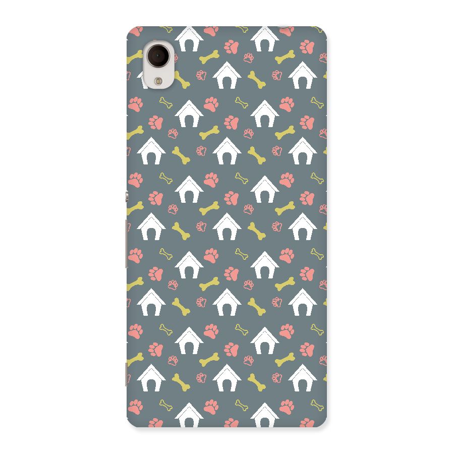 Dog Pattern Back Case for Xperia M4 Aqua
