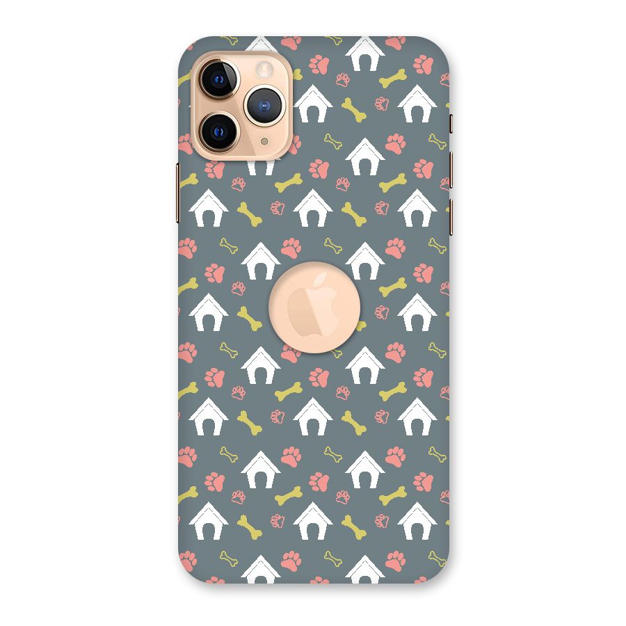 Dog Pattern Back Case for iPhone 11 Pro Max Logo Cut