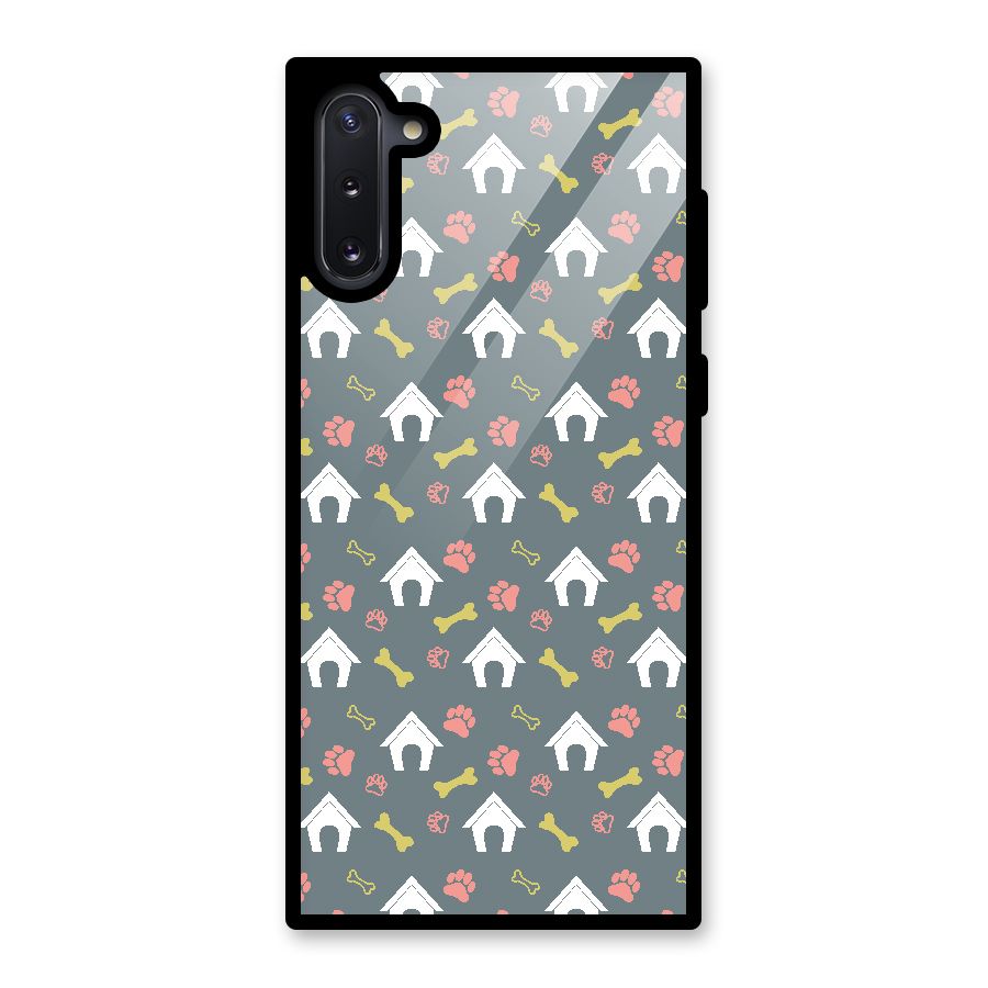 Dog Pattern Glass Back Case for Galaxy Note 10