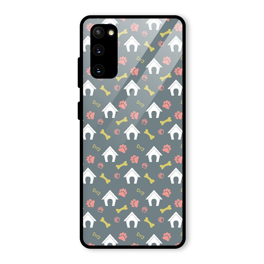 Dog Pattern Glass Back Case for Galaxy S20 FE 5G