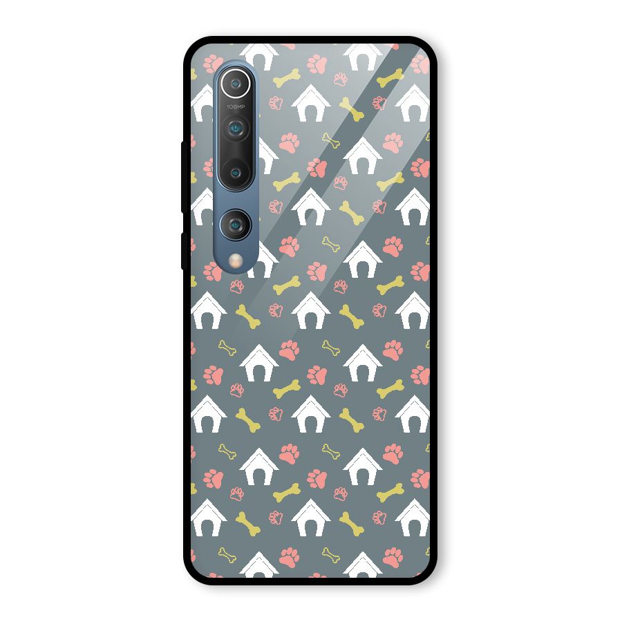 Dog Pattern Glass Back Case for Mi 10