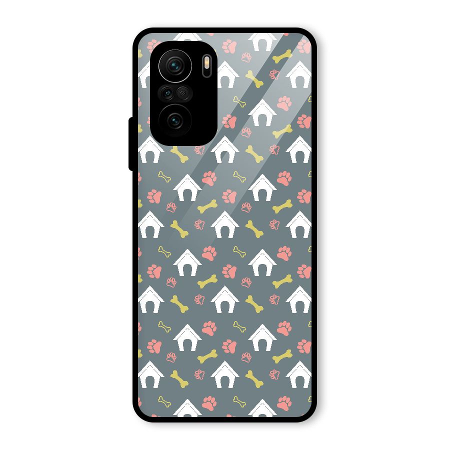 Dog Pattern Glass Back Case for Mi 11X Pro