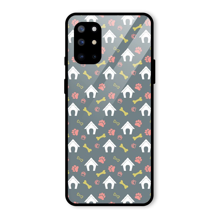 Dog Pattern Glass Back Case for OnePlus 8T