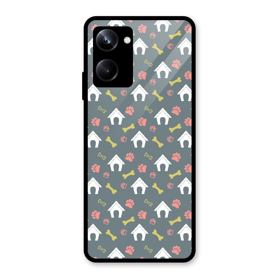 Dog Pattern Glass Back Case for Realme 10 Pro