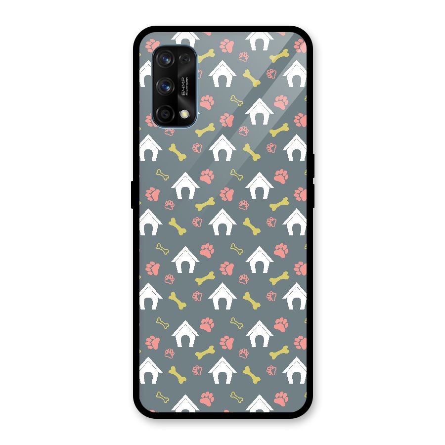 Dog Pattern Glass Back Case for Realme 7 Pro