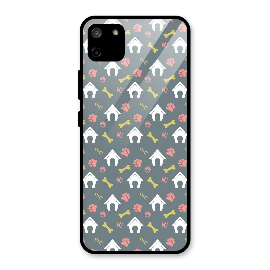 Dog Pattern Glass Back Case for Realme C11