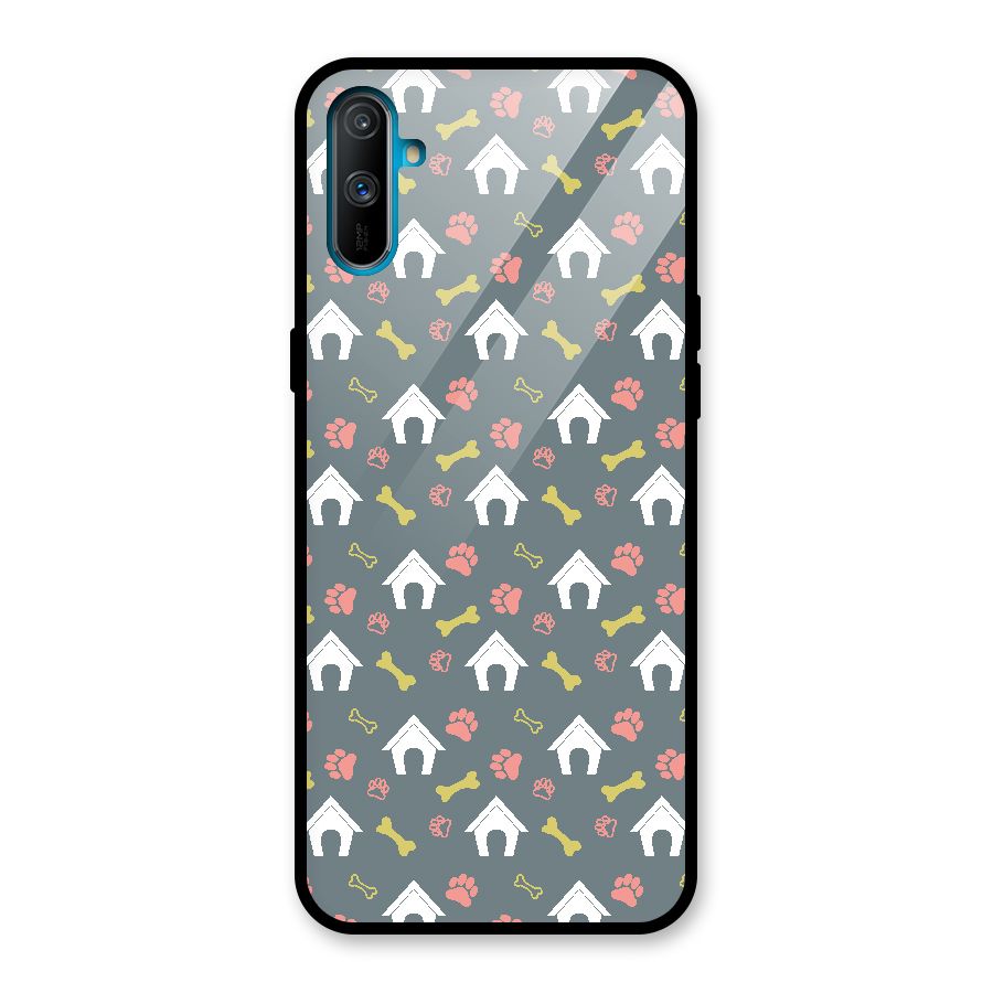 Dog Pattern Glass Back Case for Realme C3