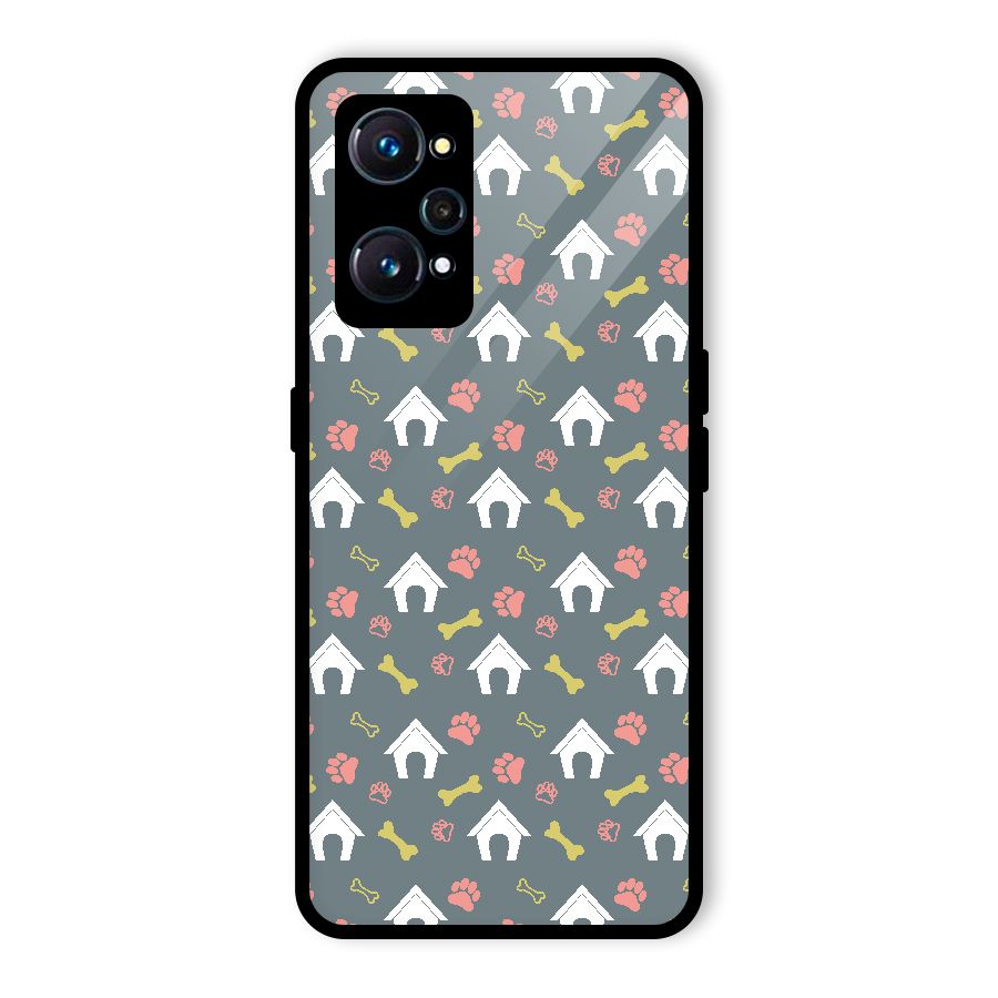 Dog Pattern Glass Back Case for Realme GT Neo2