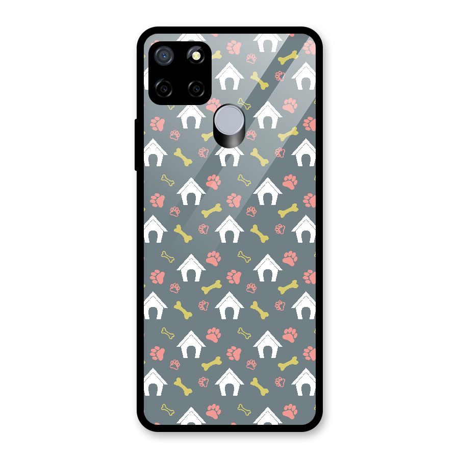 Dog Pattern Glass Back Case for Realme Narzo 20
