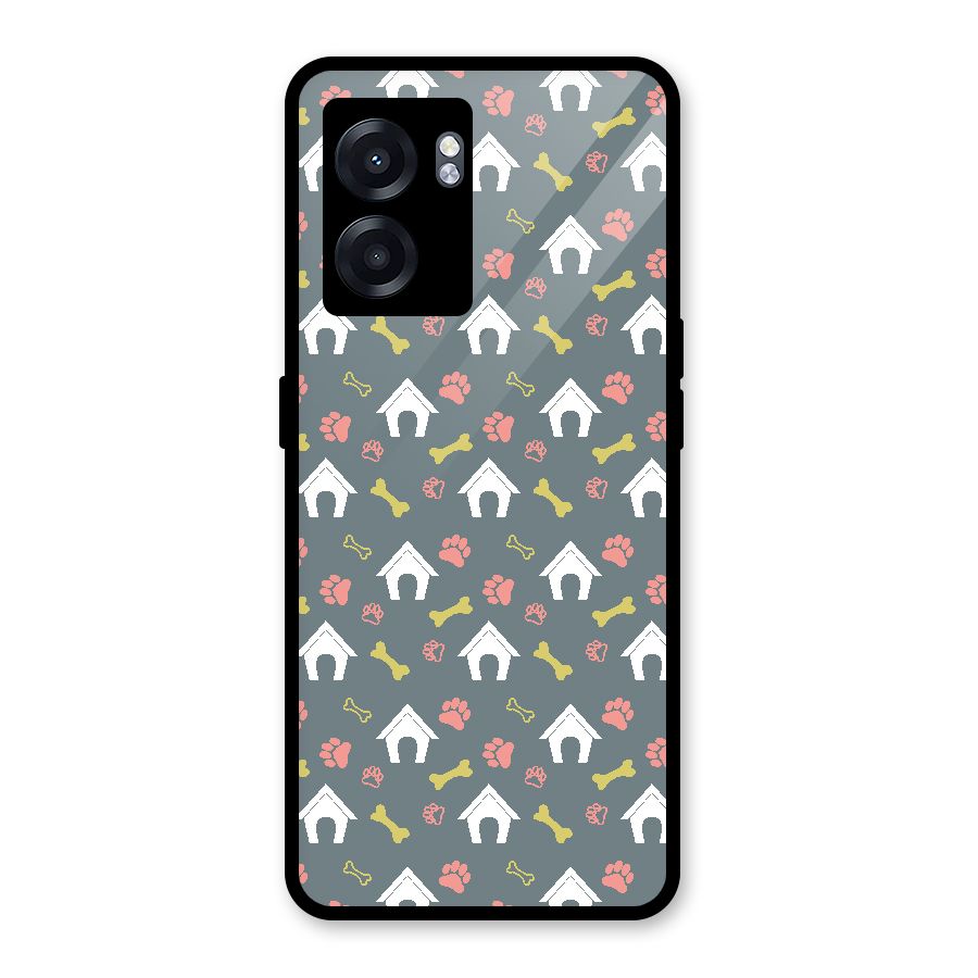 Dog Pattern Glass Back Case for Realme Narzo 50 5G