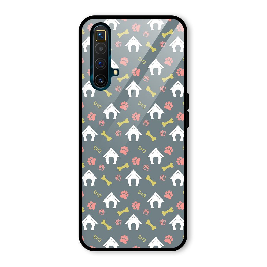 Dog Pattern Glass Back Case for Realme X3 SuperZoom
