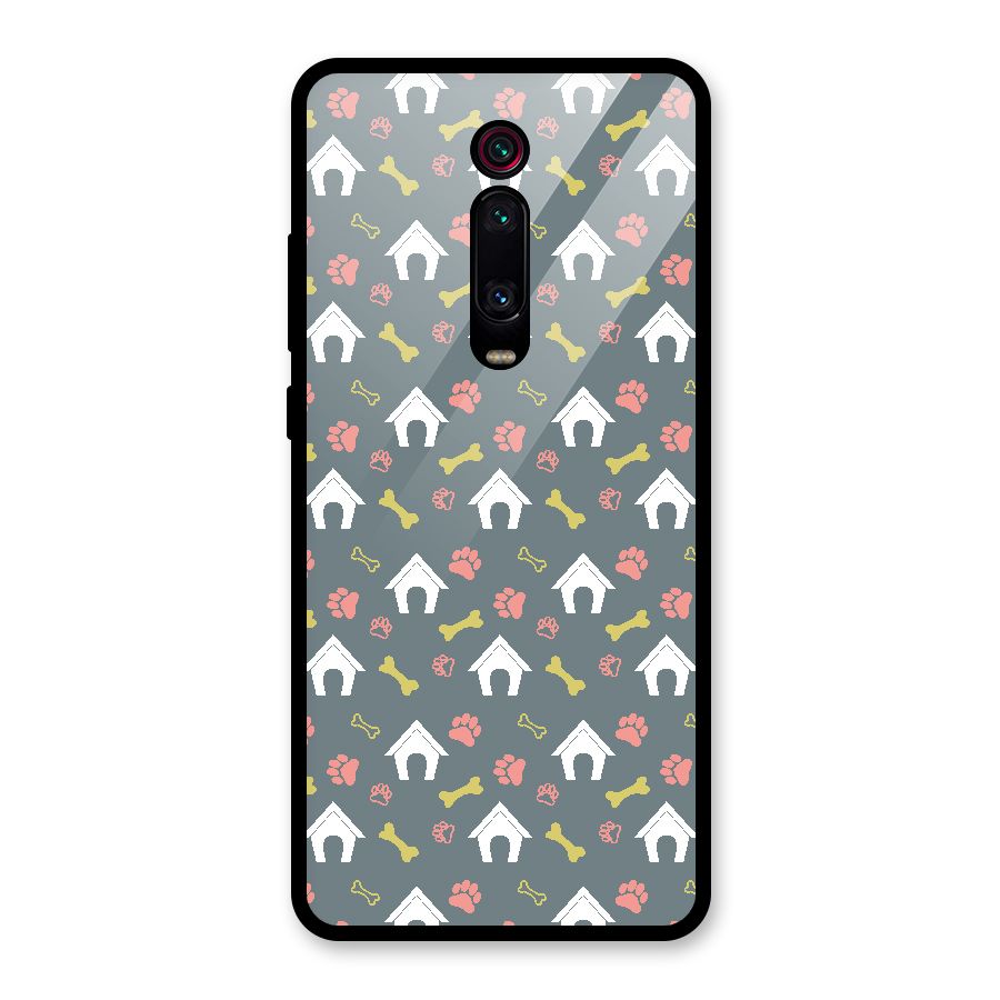 Dog Pattern Glass Back Case for Redmi K20