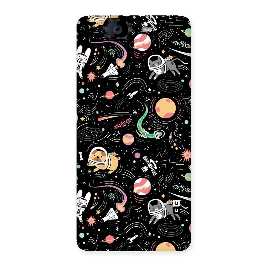 Dog Planetarium Back Case for Canvas Knight A350