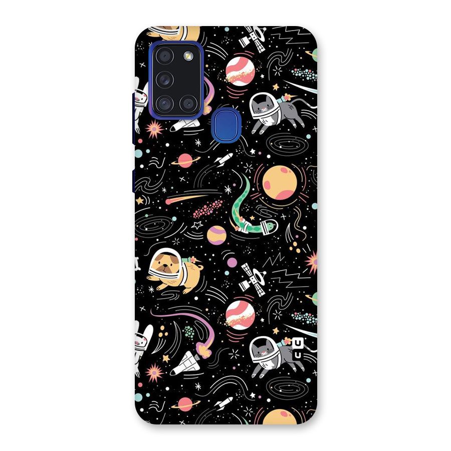 Dog Planetarium Back Case for Galaxy A21s