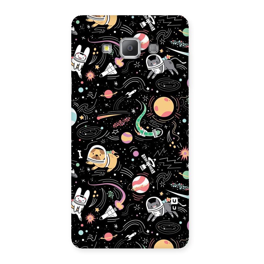 Dog Planetarium Back Case for Galaxy A7