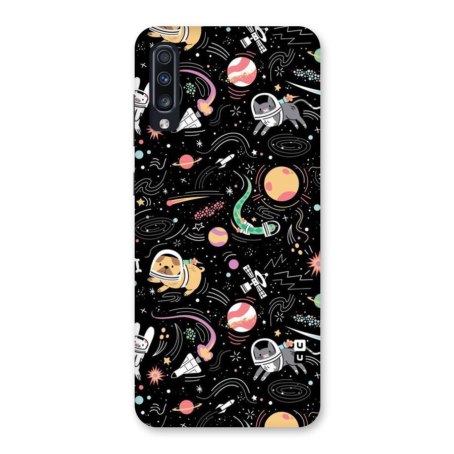 Dog Planetarium Back Case for Galaxy A70