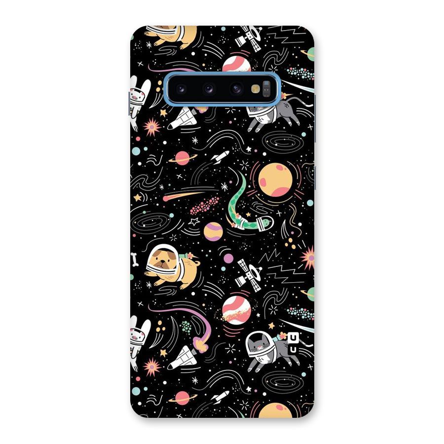Dog Planetarium Back Case for Galaxy S10 Plus