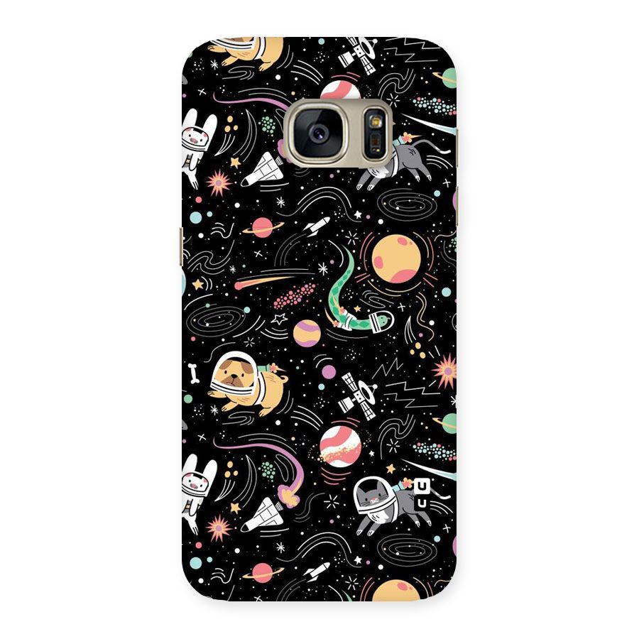 Dog Planetarium Back Case for Galaxy S7