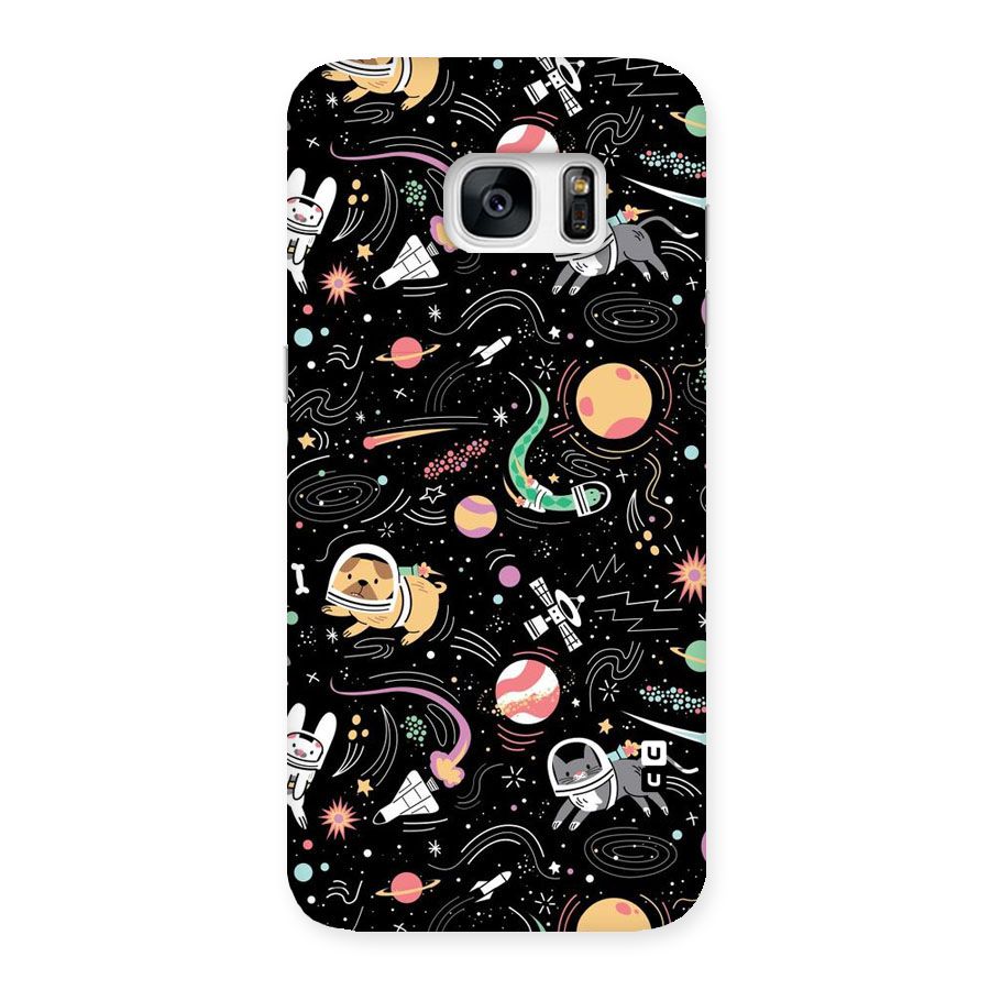 Dog Planetarium Back Case for Galaxy S7 Edge