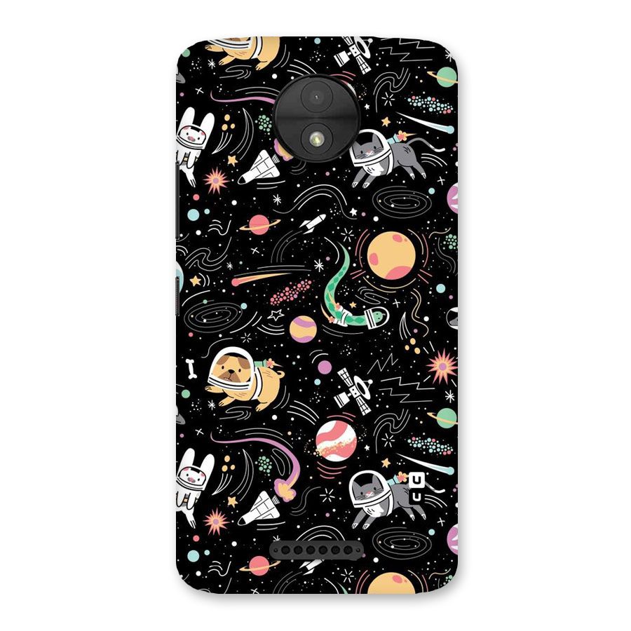 Dog Planetarium Back Case for Moto C