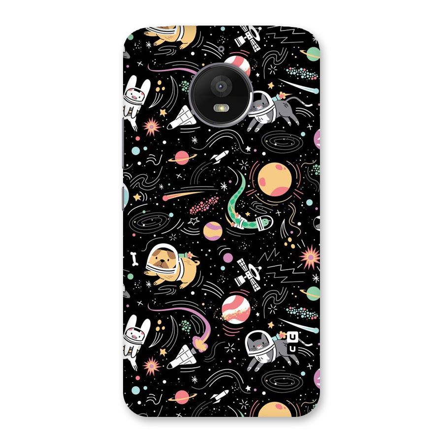 Dog Planetarium Back Case for Moto E4 Plus