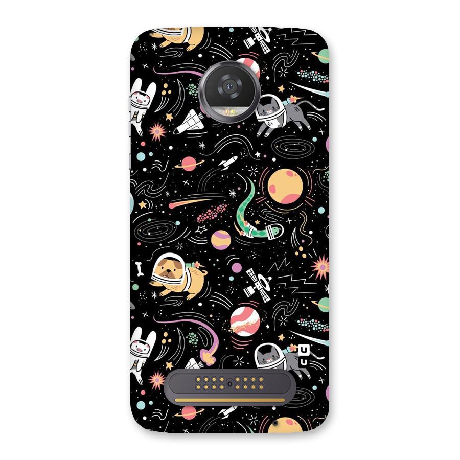 Dog Planetarium Back Case for Moto Z2 Play