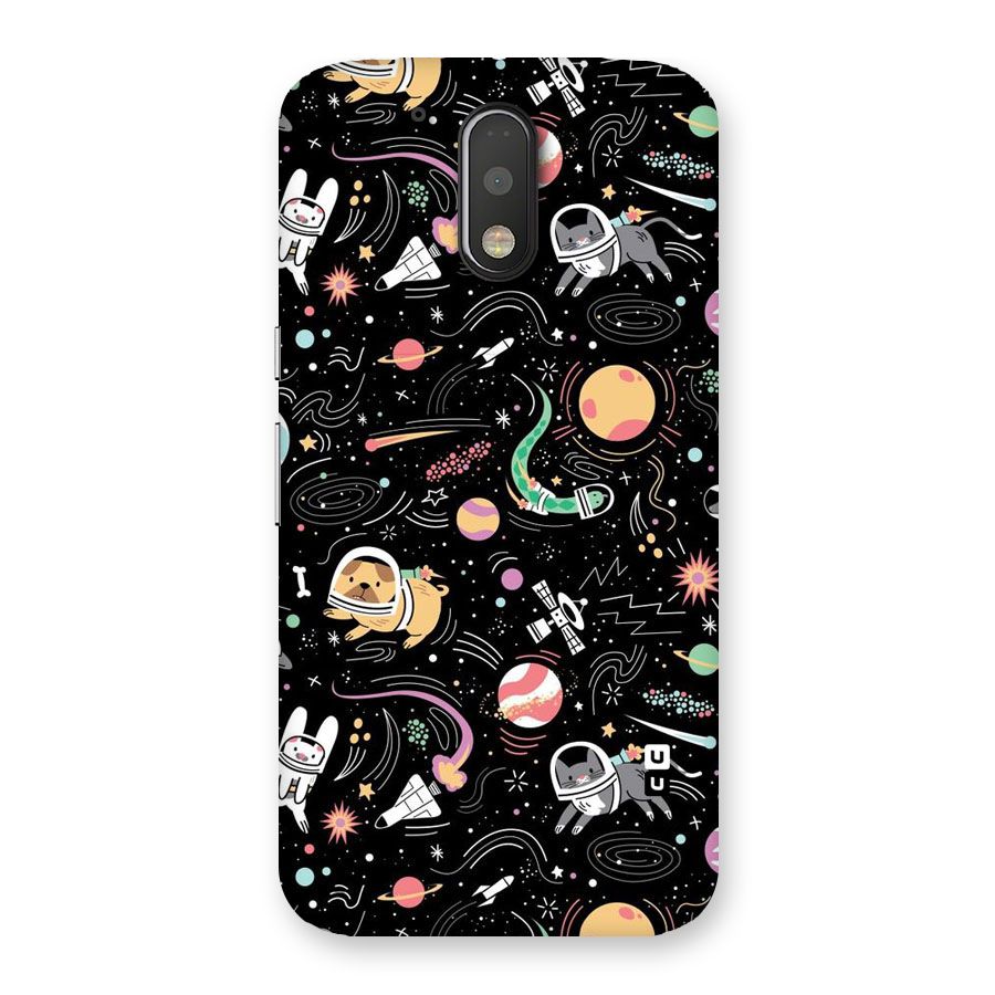 Dog Planetarium Back Case for Motorola Moto G4 Plus