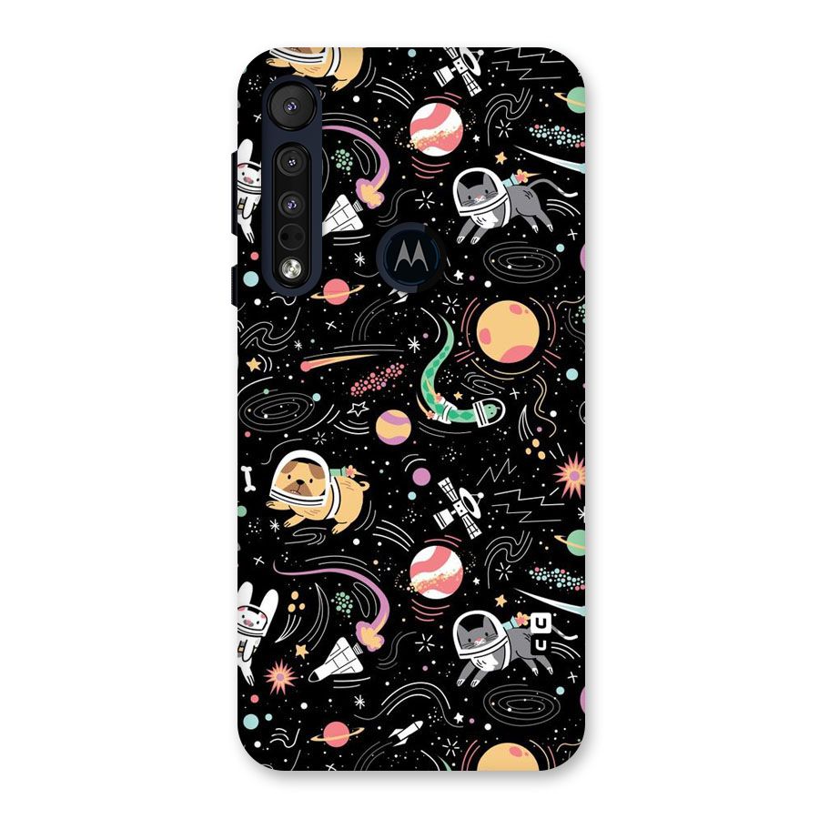 Dog Planetarium Back Case for Motorola One Macro