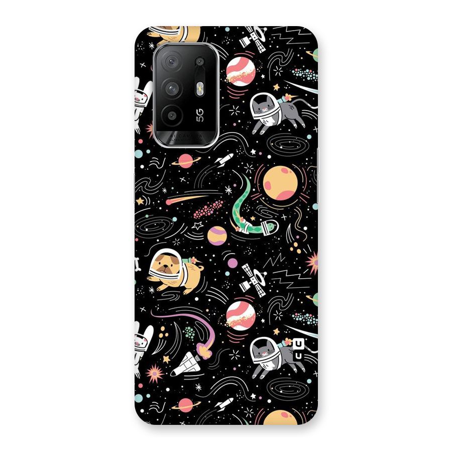 Dog Planetarium Back Case for Oppo F19 Pro Plus 5G
