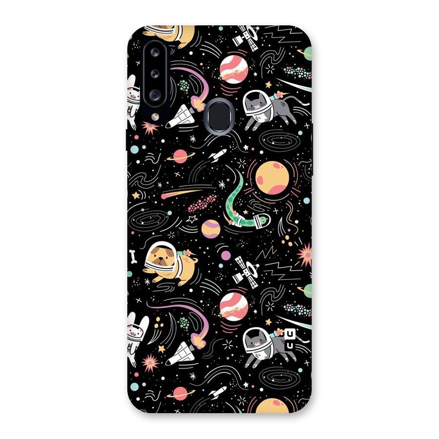 Dog Planetarium Back Case for Samsung Galaxy A20s