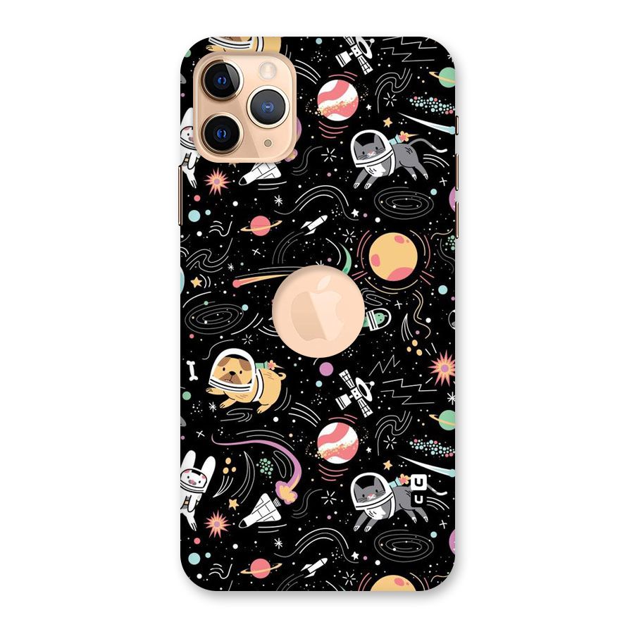 Dog Planetarium Back Case for iPhone 11 Pro Max Logo Cut