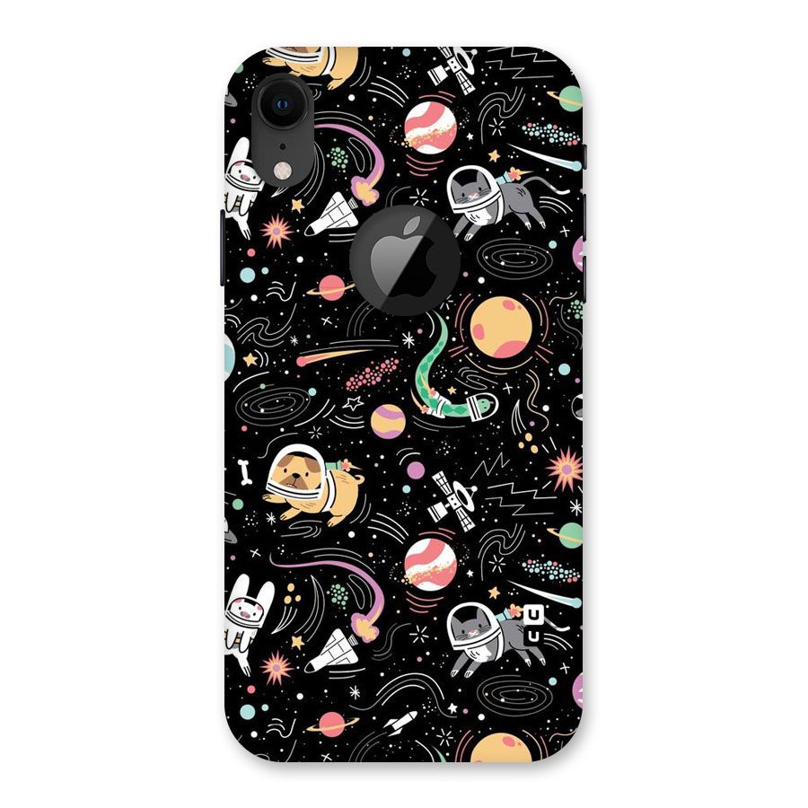 Dog Planetarium Back Case for iPhone XR Logo Cut