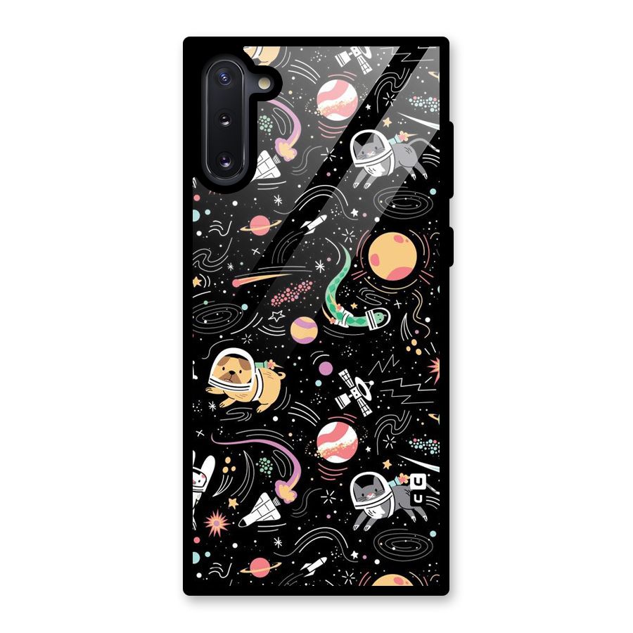 Dog Planetarium Glass Back Case for Galaxy Note 10