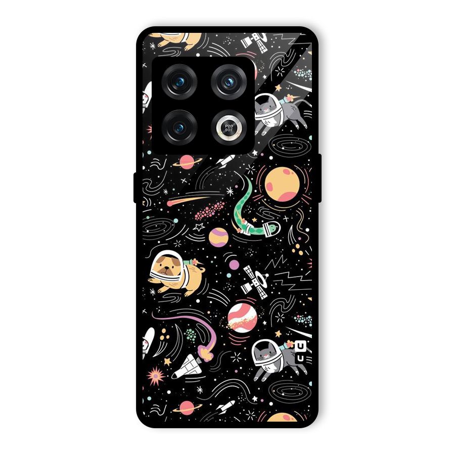 Dog Planetarium Glass Back Case for OnePlus 10 Pro 5G