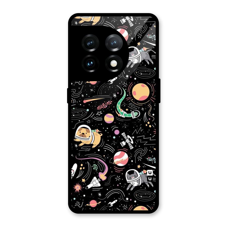 Dog Planetarium Glass Back Case for OnePlus 11