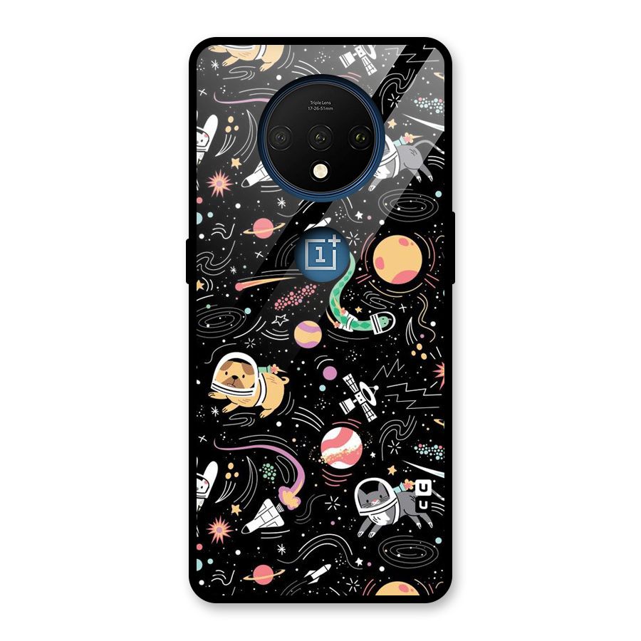 Dog Planetarium Glass Back Case for OnePlus 7T