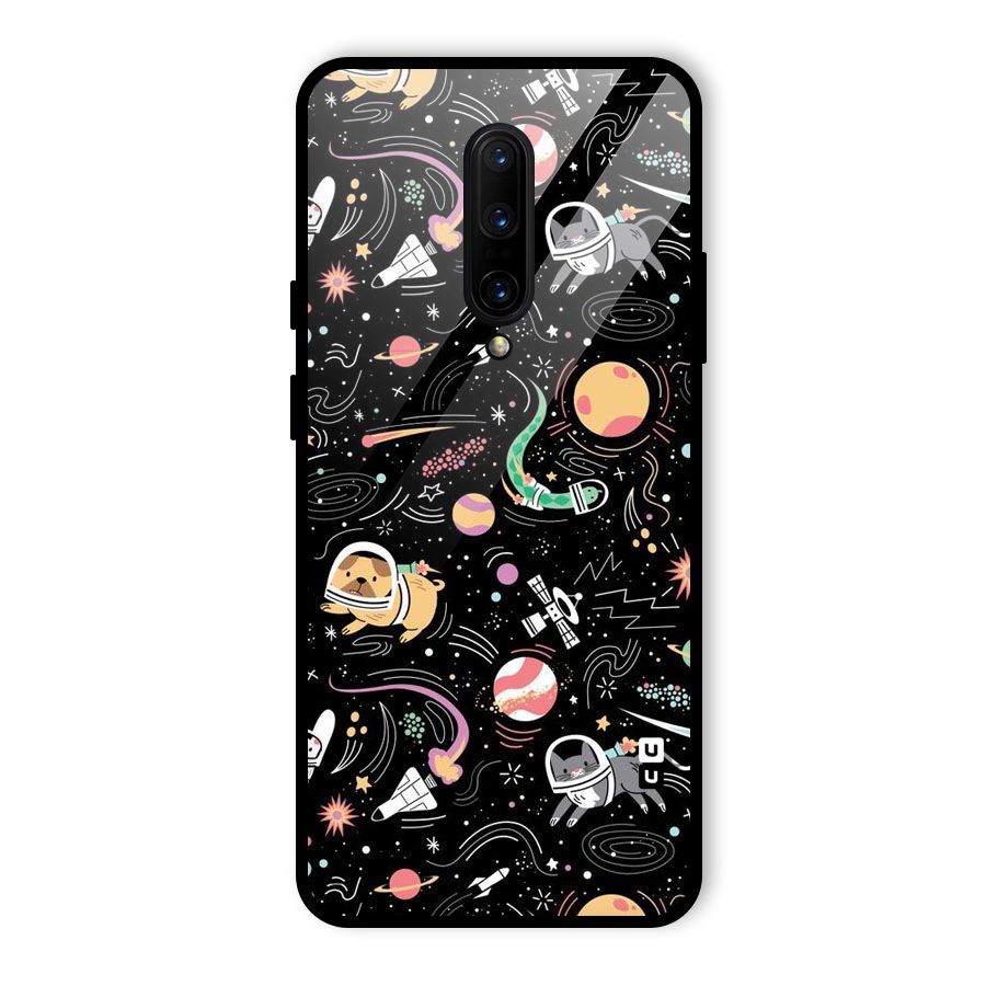 Dog Planetarium Glass Back Case for OnePlus 7 Pro