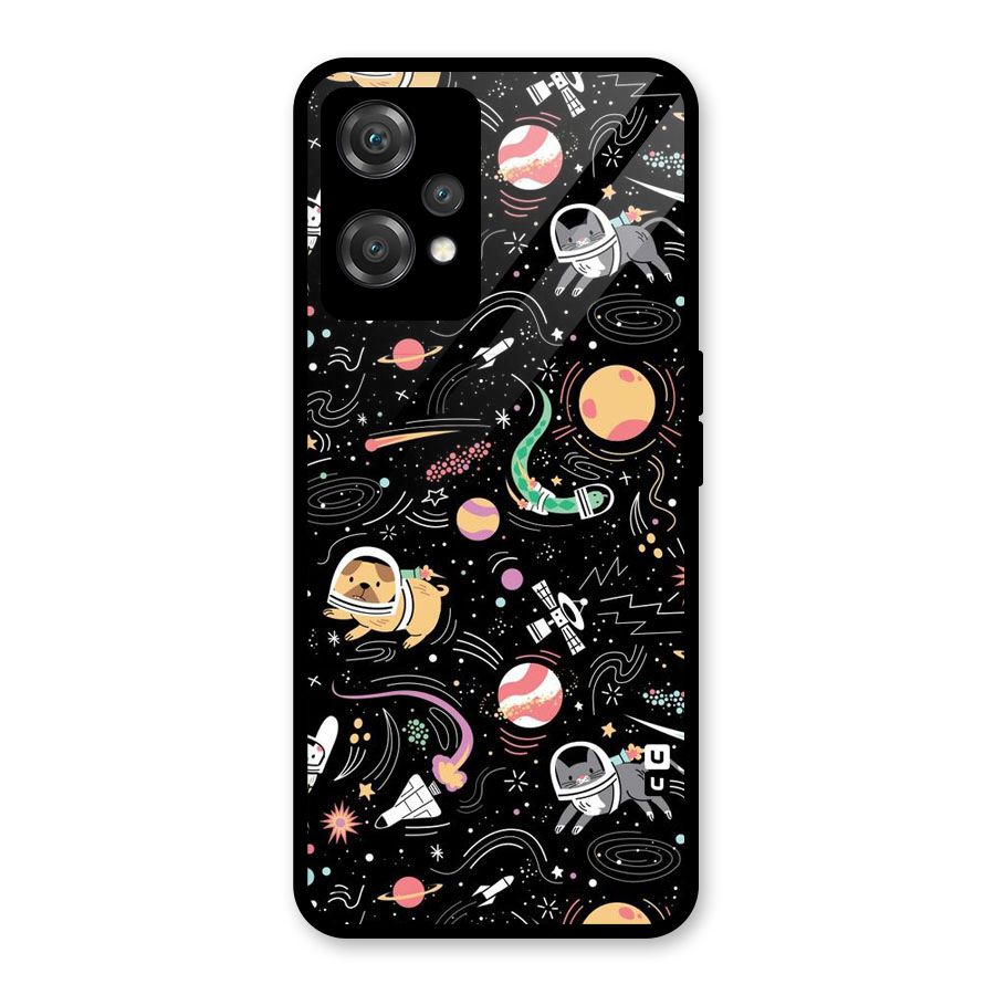 Dog Planetarium Glass Back Case for OnePlus Nord CE 2 Lite 5G