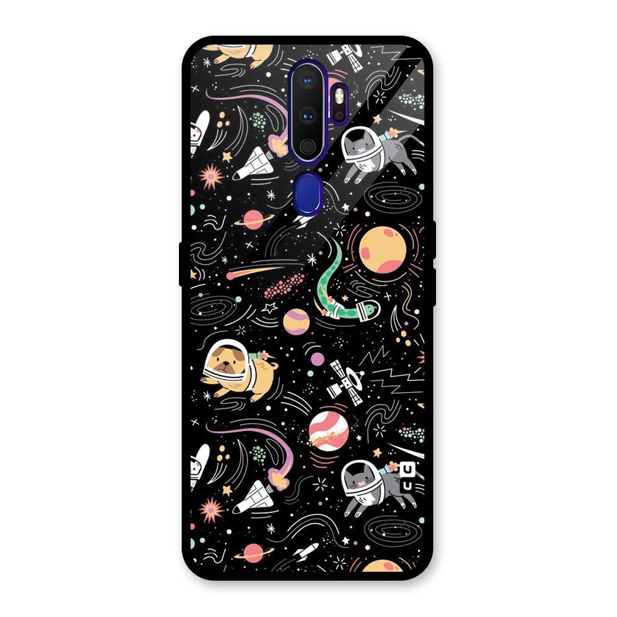 Dog Planetarium Glass Back Case for Oppo A9 (2020)