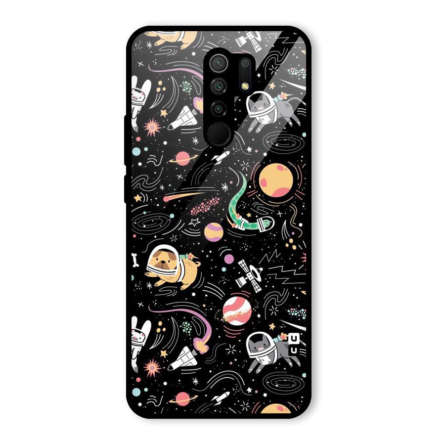 Dog Planetarium Glass Back Case for Poco M2