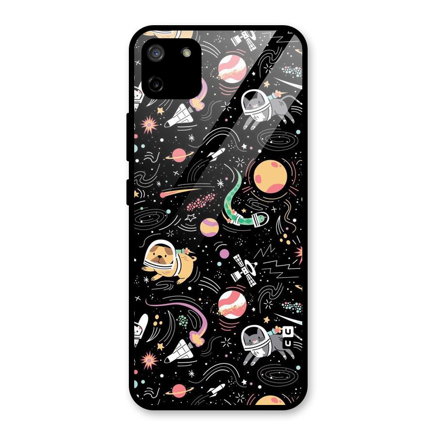 Dog Planetarium Glass Back Case for Realme C11