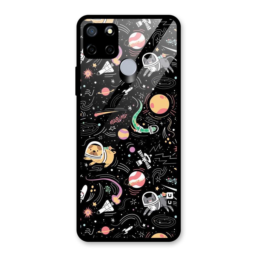 Dog Planetarium Glass Back Case for Realme C12