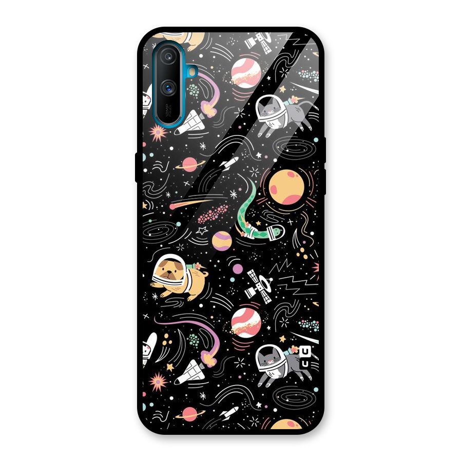 Dog Planetarium Glass Back Case for Realme C3