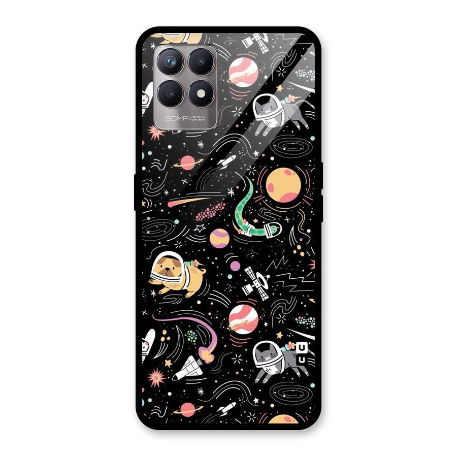 Dog Planetarium Glass Back Case for Realme Narzo 50