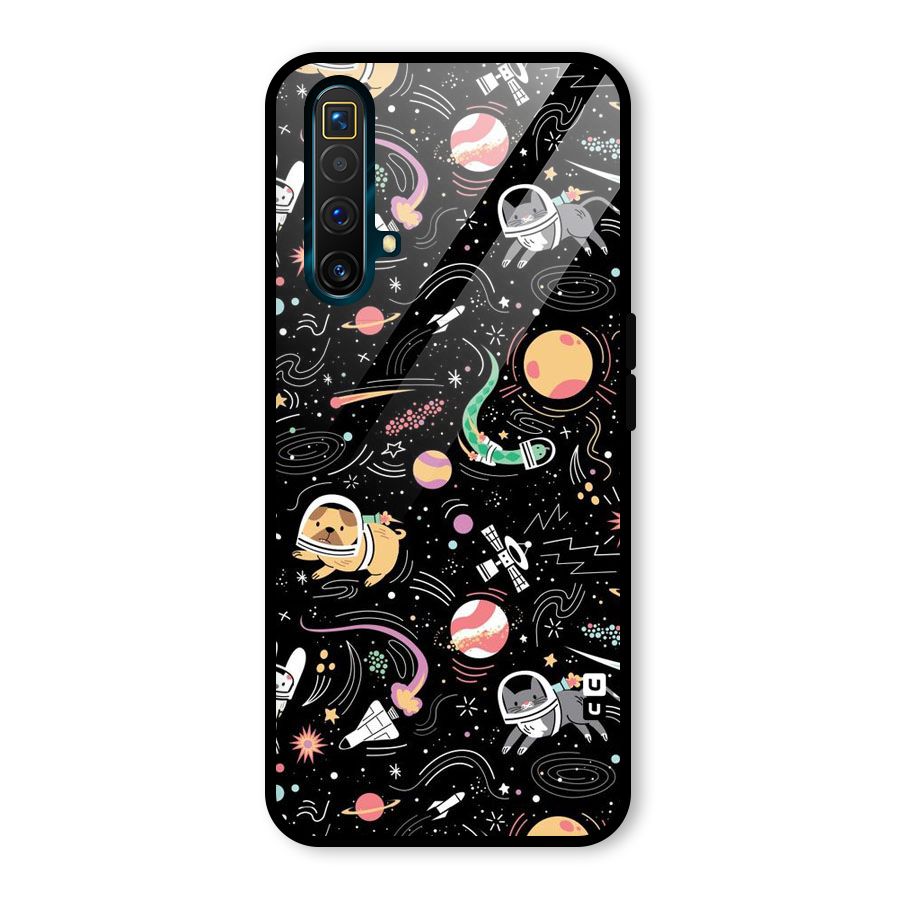 Dog Planetarium Glass Back Case for Realme X3