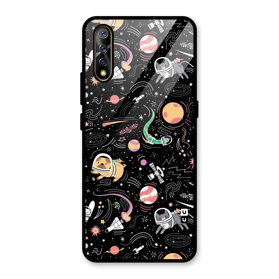 Dog Planetarium Glass Back Case for Vivo S1